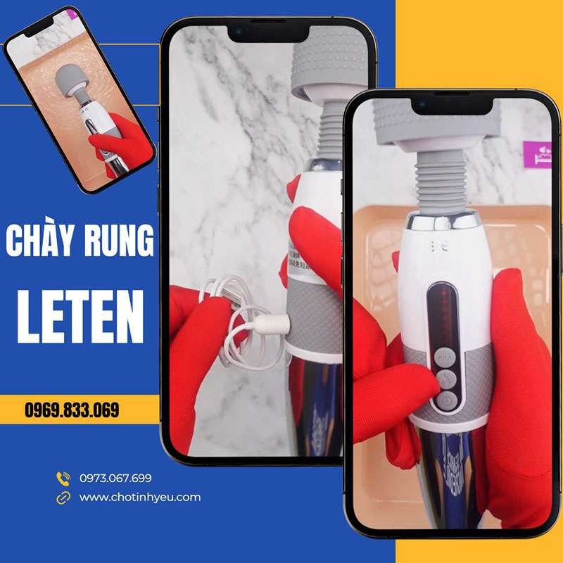 Chày rung kích âm đạo Leten Lightning AV Stick